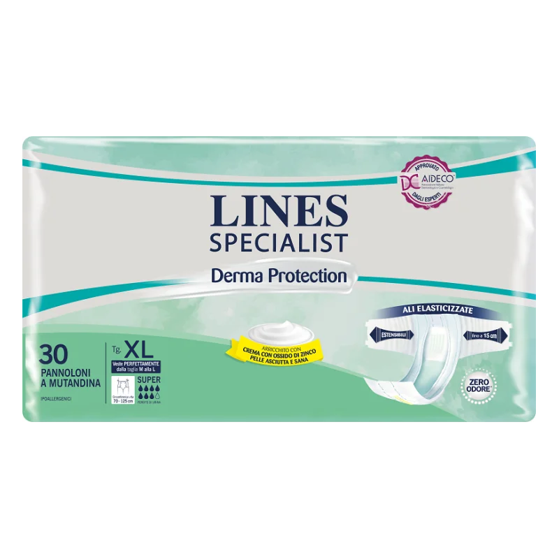 Derma Protection Pannoloni A Mutandina XL Lines Specialist 30 Pezzi